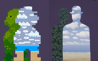 Illustration for article titled Famous Surrealist Art Amazingly Reimagined with Super Mario Bros